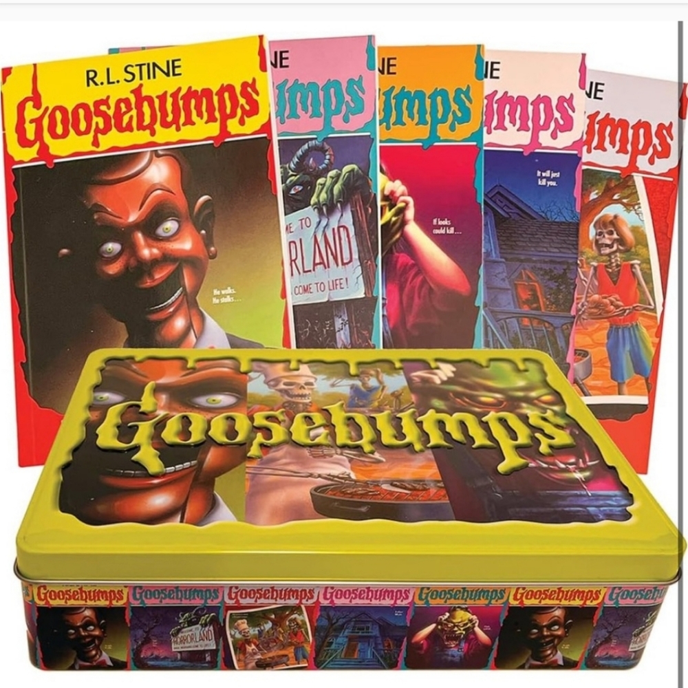 NWT Goosebumps Retro Scream Edition 5 Book Collector’s tin- brand new
